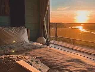Домик «Поле» в Panorama Village — кухонная зона